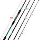 Fiblink Surf Fishing Rod Portable Travel Surf Spinning Rod 4 Piece Carbon Fiber Saltwater Fishing Rod 9', Split, Medium