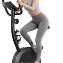 Exercise Bike Stationary Bikes for Home Adjustable Indoor Cycling Bike Magnetic Resistance Workout Bike Exercise Machine with Multi-Function Comfortable Seat, LCD Monitor, 264LBS Black