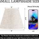 GO&SO 9" Lamp Shades Set of 2 Small Mini,5"9"6.4" Spider Lampshades for Table Lamps Oatmeal Beige Lampshade Replacement,Modern Lamp Shade for Nightstand (Clip Lamp Adapter Holder Not Included)