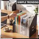 2 Pcs Clipboard Holder 13 Slots Accordion Expanding Clipboard Stand Vertical Clipboards Storage Holder Desk File Paper Magazine Desk Accessory Organizer for Home and Office