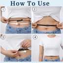 2Pcs Crop Top Tuck Band Women, Tuck Band Tool Adjustable Belt for Women Elastic Stretch Waist Belts for Tucking Shirt (Black)