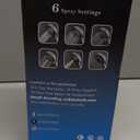 JDO Shower Head with Handheld, High Pressure Handheld Shower Head 6 Settings, Detachable Set with Stainless Steel Hose and Shower Bracket (Brushed Nickel)