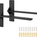 Floating Shelf Bracket, 2 Pack, 16" L x 2.5" | Heavy Duty, for Floating Wall Countertops, Bars, Desks, Vanities