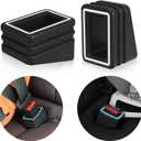 Seat Belt Buckle Holder Seat Belt Buckle Booster Seat Belt Buckle Fixer Keep the Seat Belt Buckle Upright and Stable Luminous Positioning Ring Easy Positioning Insert Seat Belt Buckle 2 pcs
