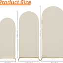 3-Piece Arch Cover Bundle 7.2FT, 6.6FT & 6FT Stretch Spandex Backdrop Set Wedding, Birthday & Photo Booth Arch Covers for Every Event