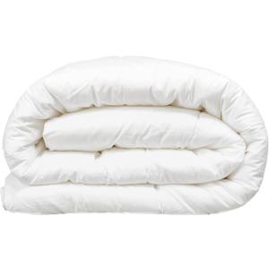 All-Season Extra Soft Luxurious Classic Light Pure Microfiber with 200 GSM Comforter - Full Or Queen - 90 by 90 Inch Colour-White