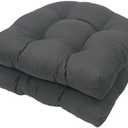 Eoieov Indoor/Outdoor Wricker Chair Cushion Waterproof Set of 2 U Shape Thick Tufted Rocking Chair Cushion Outdoor Patio Cushions 18.5" x 18.5",Dark Grey 2 Pcs