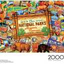 Buffalo Games - Kate Ward Thacker - Our National Parks Collage - 2000 Piece Jigsaw Puzzle for Adults - Challenging Puzzle Perfect for Game Nights - Finished Size is 38.50 x 26.50