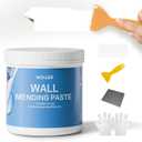 Drywall Repair Kit - Wall Patch & Spackle Paste with Scraper - Quick & Easy Wall Mending Solution - White Repair Putty (32oz/1KG)