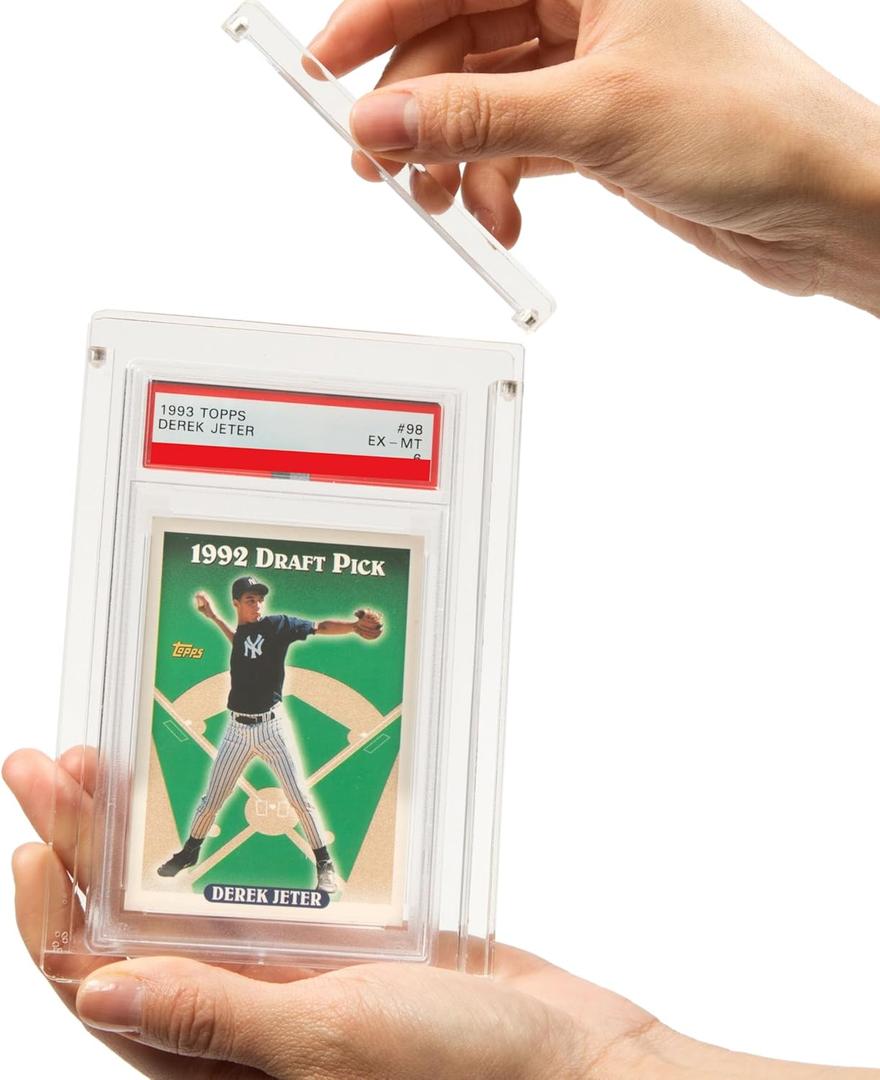 Graded Card Protector - Storage Case for PSA and Other Graded Trading Cards | Magnetic Top to Easily Change Card
