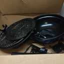 Electric Grill, Techwood Indoor/Outdoor Electric BBQ Grill, 1600W Portable Removable Stand Grill with Adjustable Heat & Drip Tray, Double Layer Design for Party, Patio & Backyard (Blue)