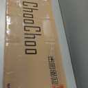 ChooChoo Bathroom Floor Cabinet, Modern Bathroom Storage Cabinet with 4 Doors and Adjustable Shelves, Freestanding Cupboard for Living Room, White (11.81"D x 23.62"W x 43.31"H)