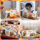 3 Pcs Thanksgiving Storage Basket for Gift Foldable Harvest Baskets with Pumpkin Dogs Maple Leaf Scarecrow Cart Fall Collapsible Bins Farm Harvest Storage Baskets for Home Office Clothes Room