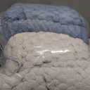 REDKISS Microfiber Bath Towels of 4-27x55 Inches Bath Towel Large, Highly Absorbent Towels for Bathroom, Quick Drying, Super Soft, Lint Free Fluffy Shower Towel for Gym, SPA, Ideal Everyday Use (Gray +blue)