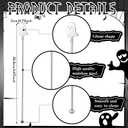 20 Pcs Halloween Swizzle Sticks Stainless Coffee Cocktail Stirrers 8.07 Inches Ghost Stirrers Reusable Cocktail Stir Sticks for Halloween Party Tea Coffee Bar Decoration