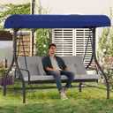 Porch Swing Canopy Replacement Top, Swing Chair Canopy Replacement for GT Porch Swing Model GCS00229C (Blue)