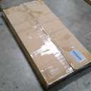 LITTLE TREE Farmhouse Coffee Table, 47 Inches Wooden Rectangular Accent Center Tables with Thick Base, Modern Low Cocktail Tea Furniture for Living Room (Rustic Brown)