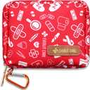 EVERLIT Mini Rescue Pack | 105 Medical Essentials Organized in Portable Storage Bag | Pocket Size Kids First Aid Kit with D Ring | Small Family-Friendly Travel Medical Kit (Original)