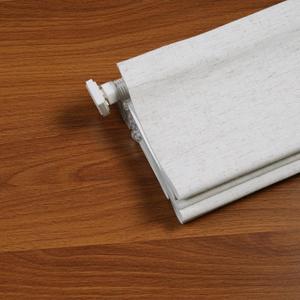 No Drill Roman Shades for Windows, Custom Cordless Blackout 1.3 Window Depth Need Easy Install Roman Window Blinds, Room Darkening Window Shades for Home, Living Room, 100% Blackout-linen Beige, Custom Size