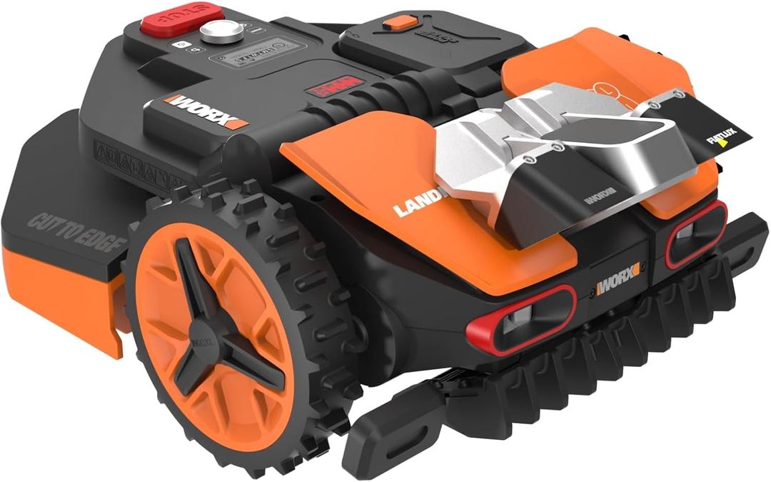 WORX Landroid Vision Robotic Lawn Mower, Wire Free Robot Mower with Active Obstacle Avoidance, WiFi & Bluetooth Connection, APP Control, 3/4 Acre, WR230