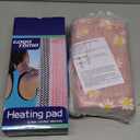 GOQOTOMO Flower Heating Pad for Back Pain Relief- 12" x 24"12 Heat Levels, 8 Timers Stay on, Machine Washable -F1224 (Pink)
