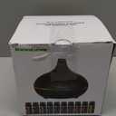 InnoGear Aromatherapy Diffuser & 10 Essential Oils Set, 400ml Diffuser Ultrasonic Diffuser Cool Mist Humidifier with 4 Timers 7 Colors Light Waterless Auto Off for Valentine's Gift, Dark Wood Grain