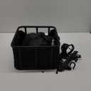 RAYMACE Bike Basket Rear, Bamboo Base Bicycle Basket with Rainproof Cover, Liner & Cargo Net, Large Capacity Rear Bike Rack Baskets Fits Most Bikes & E-Bike