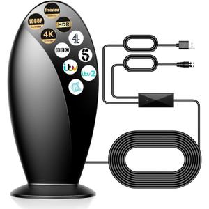 Digital TV Antenna Indoor for Local Channels - 1200+ Miles Long Range Antenna for Smart TV & Older TVs