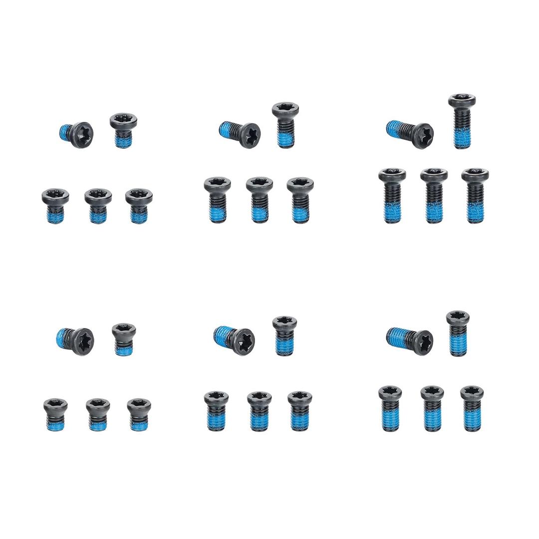 Ohhunt Screw Set 30 Pcs for Mount and Plates Include #6-48 Screw and #8-40 Screw in 6mm/8mm/10mm Length 5 in Each Set T15 Torx (Oval Head)