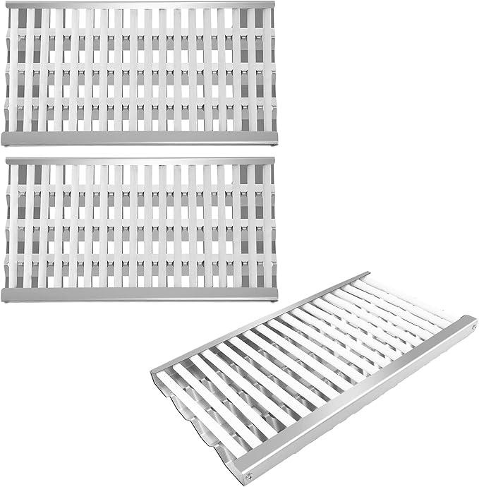 Radiant Tray Heat Plates Ceramic Rod for DCS 27DBQ, 27DBQR, 27DBR, 27DSBQ, 27DSBQR, 27FSBQ, 27FSBQR, 36DBQ, 36DBQAR, 48DBQ, 48DBQAR, 48DBQR, 3 Radiant Grill Trays with Ceramic Rods for 27" DCS Grill