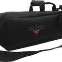 DR.TEK Multipurpose Carry Bag, Portable Storage Bag, Large Capacity, Dirt and Wear Resistance, Black Padded Carrybag for Metal Detectors & Accessories