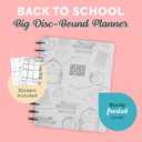 Happy Planner Disc-Bound 12-Month July 2025June 2026 Planner with 3 Extra Months, Big Size, Teacher Layout, Here We Go Again, 7" x 9.25