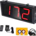 LED Up/Down Counter with Switch Box & Remote Red 4'' LED Display (3Digits)