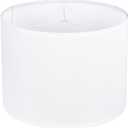 White Lamp Shade, Large Drum Lampshade 13" Top x 13" Bottom x 10" High, Replacement Lamp Shade Natural Linen Hand Crafted for Table Lamps Floor Lamps, Easy Assembly Required