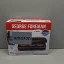 George Foreman Family-Size Grill & Panini Press, Nonstick Ceramic Coating, Fat-Removing Slope, Adjustable Angle, Indoor/Outdoor Use (5-Serving)