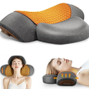 CARINIFY 3in1 Rechargeable Neck Massager Pillow  Pillow Massage Neck Hump for Shoulder Pain, Deep Tissue Pain Relief, with Heating and Traction Function, Hump Corrector for Women