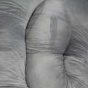 Momcozy Pregnancy Pillows for Sleeping, U Shaped Full Body Maternity Pillow with Removable Cover - Support for Back, Legs, Belly, HIPS for Pregnant Women, 57 Inch Pregnancy Pillow for Women, Grey