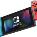 Nintendo Switch with Neon Blue and Neon Red JoyCon