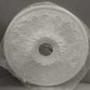 Ekena Millwork CM23AS 23 7/8-Inch OD x 4 1/8-Inch ID Ashley Ceiling Medallion Frost, Flat Finish 