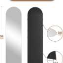 Delma Full Length Mirror, Large Floor Mirror for Wall, Bedroom, Bathroom, Living Room with Aluminium Frame (Stand, Arch 56x15, Silver)