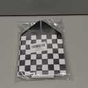 Black and White Checkerboard Tissue Box Cover Square,Square Grid Checkered Tissue Box Holder Waterproof Leather Facial Paper Organizer Dispenser for Bathroom Home Car Nightstand Vanity Desk (Color-21)