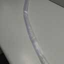 Frameless Shower Door Bottom Seal Shower Sweep with Drip Rail for 1/4" Glass,36" Long, Vinyl, Clear