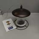 Metal Roof Bird Feeder - Chew Proof for Outdoor (2.8lb:Bronze)