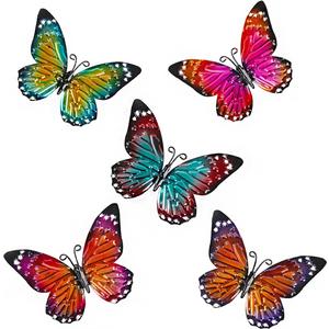 MIYOLO 5 Pcs Metal Butterfies Fence Yard Art Garden Decor, 6.5" Butterfly for Outdoor Patio Backyard Balcony Sculpture, Colorful in Bulk (Set of 5 -Muticolor) MIYOLO 5 Pcs Metal Butterfies Fence Yard Art Garden Decor, 6.5" Butterfly for Outdoor Patio Backyard Balcony Sculpture, Colorful in Bulk (Set of 5 -Muticolor)