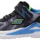 Skechers Boy's Tri-Namics Sneaker, Black/ Yellow/ Blue, (5 Big Kid)