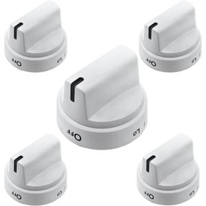 WB03X24795 Range Surface Burner Stove Knobs 5Pcs Replacement for GE Gas Range Control Knobs, for KIP 5G92 222D5793 Burner Cooktop Knobs