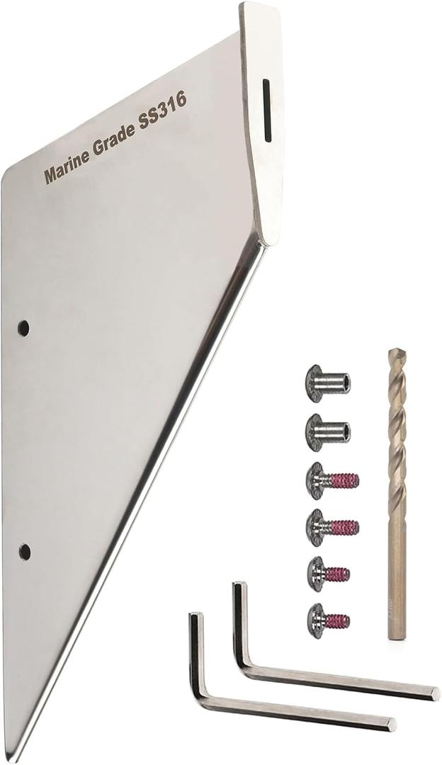 27151 Boat Skeg Guard Repair Kit Compatible with Yamaha 150 175 200 300 350 HP Outboard Marine Models Material Stainless Steel
