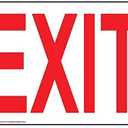 Lilyanaen New Metal Sign Aluminum Sign Glow in Dark Exit for Outdoor & Indoor 12" x 8"