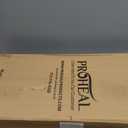 ProHeal Medical Overbed Table with Wheels and Adjustable Height - Mahogany Color Rolling Over Bed Bedside Table for Hospital and Home Use