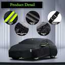 Car Cover Custom Fit for Toyota Corolla 2000-2025, Honda Civic 1991-2025, Waterproof All Weather Full Exterior Cover Rain Sun Protector Car Cover with Door Zipper